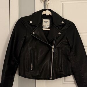 Abercrombie & Fitch Black Leather Jacket